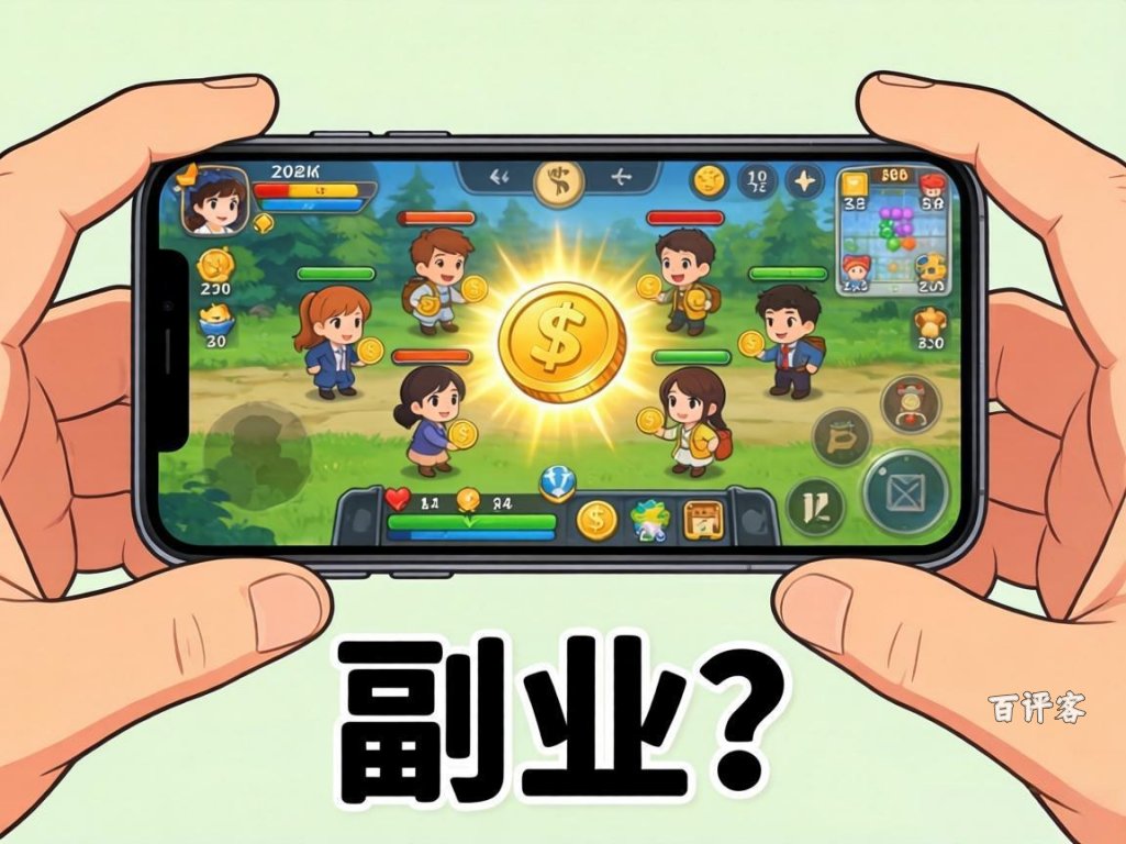 手机赚钱游戏真的能当副业吗？效率太低